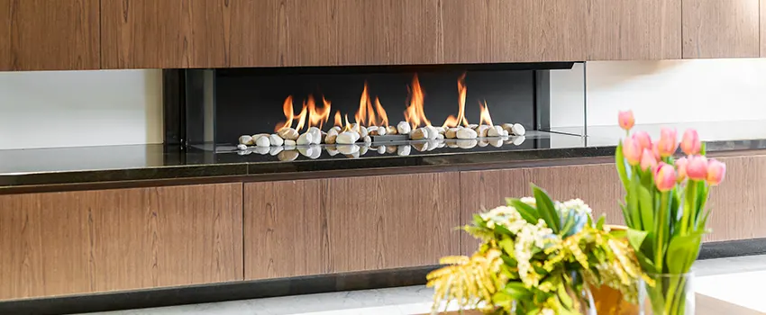 Double-height Fireplace Design Refurbishment in Hercules, California